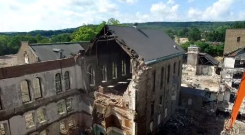 What This Drone Footage Captured At This Abandoned New Jersey Asylum Is Truly Grim