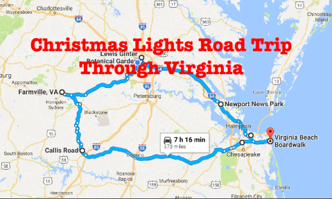 The Christmas Lights Road Trip Through Virginia That's Nothing Short Of Magical