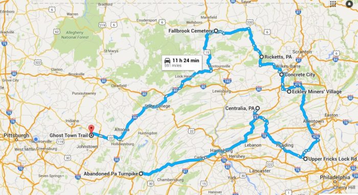 road trip ideas pennsylvania