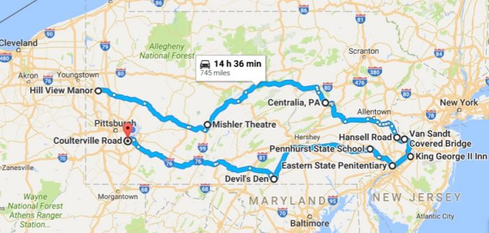 road trip ideas pennsylvania