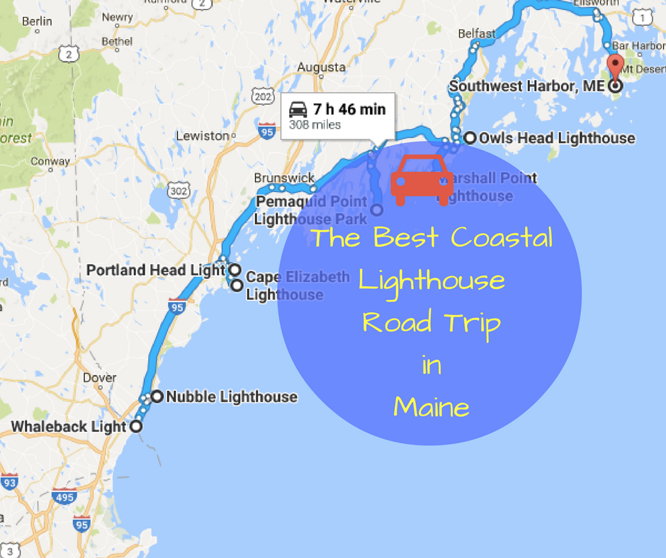 A Map Of Maine S Most Beautiful Lighthouses Far Wide - vrogue.co