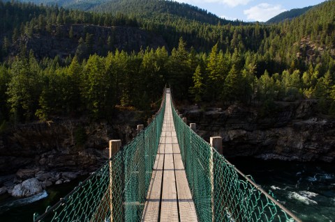 The Stomach-Dropping Suspended Bridge Walk You Can Only Find In Montana