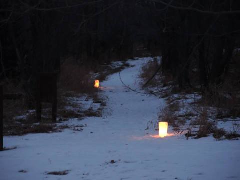 Celebrate The New Year By Taking a Lantern-Lit Hike Through Fort Stevenson State Park In North Dakota