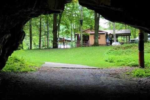 Stay Overnight In The Cabins By The Cave, An Idyllic Spot Surrounded By Nature At Woodward Cave In Pennsylvania