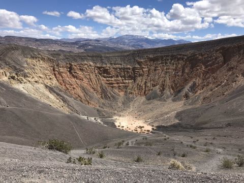 The Massive Volcanic Crater In Southern California, Ubehebe Crater, Has An Otherworldly Hiking Trail