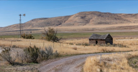 This Scenic Drive Through Curlew National Grasslands In Idaho Is Filled With Historic Homesteads