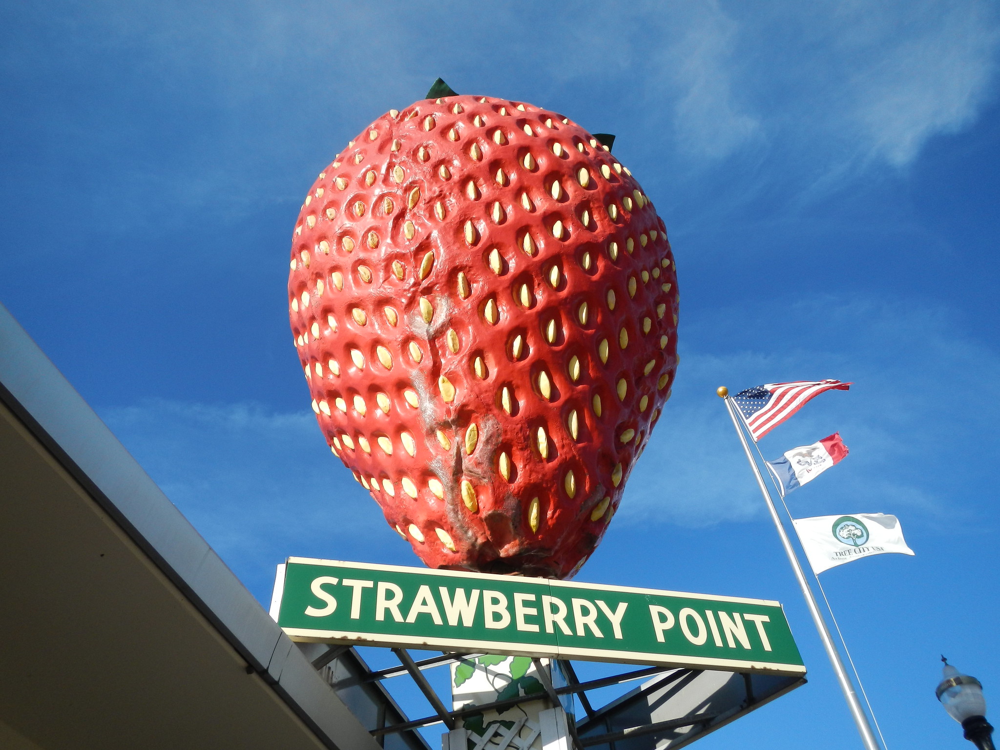 The World's Largest Strawberry Is Here In Strawberry Point, Iowa