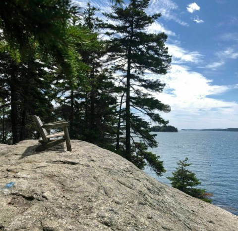 Off The Beaten Path In Porter Preserve, You'll Find A Breathtaking Maine Overlook That Lets You See For Miles