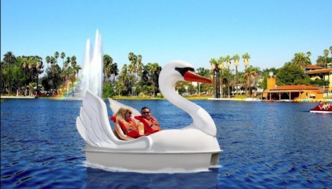 Pedal A Swan Boat Around Echo Lake For A Dreamy Day On The Water In Southern California