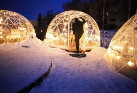 Dine Inside A Private Igloo With Your Very Own Heaters At The PubHouse In Alaska