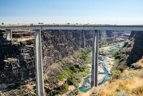 Check Out The Stomach-Dropping View Of The Snake River Canyon From The Historic Hansen Bridge In Idaho