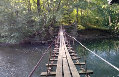 Journey Over A Swinging Bridge And Past A Ghost Town On The Clarion-Little Toby Trail In Pennsylvania