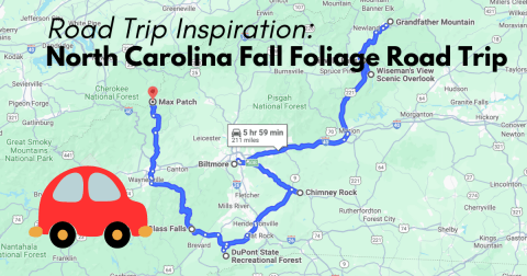 Take This Gorgeous Fall Foliage Road Trip To See North Carolina Like Never Before