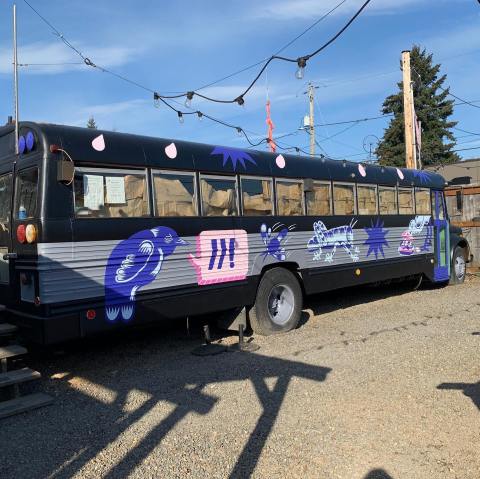 Order Epic Breakfast Sammies From A Converted School Bus Called Ditto In Portland, Oregon