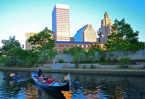 Take A Magical Ride Through The City Of Providence on An Authentic Venetian Gondola