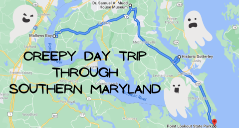 This Creepy Day Trip Through The Spookiest Places In Southern Maryland Is Perfect For Fall