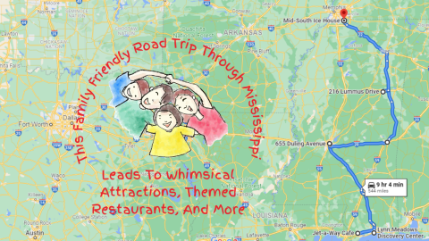 This Family Friendly Road Trip Through Mississippi Leads To Whimsical Attractions, Themed Restaurants, And More