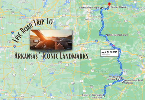 This Epic Road Trip Leads To 7 Iconic Landmarks In Arkansas