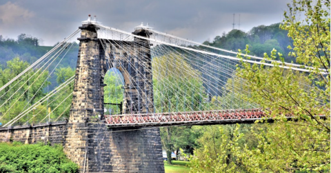 One Of The Nation's Oldest And Longest Suspension Bridges Is Right Here In West Virginia
