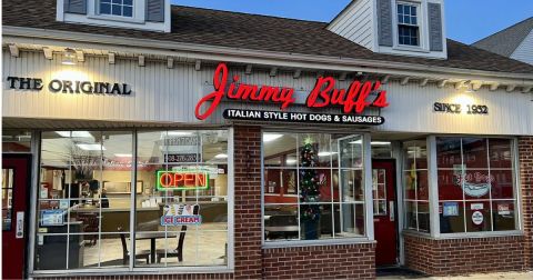 The Italian Hot Dog From Jimmy Buff's In New Jersey Has A Cult Following, And There's A Reason Why