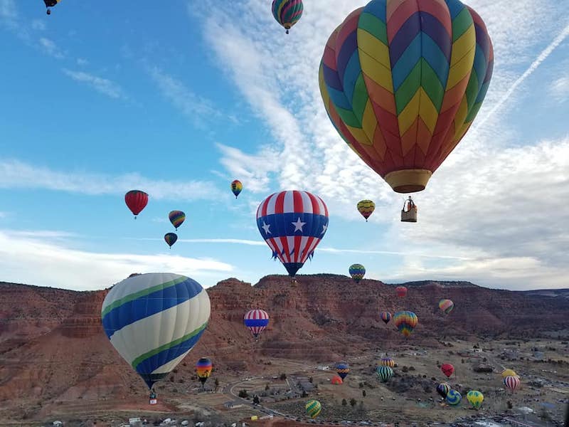 Don't Miss This Hot Air Balloon Festival In Kanab, Utah