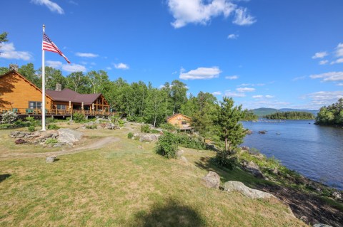 There's An All-Inclusive Island Retreat Located On One Of The Most Beautiful Lakes In Maine