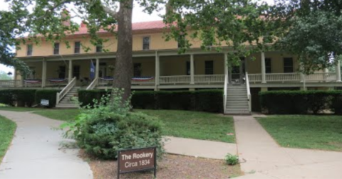 One Of The Oldest Buildings In Kansas Was Used By Frontiersmen As A Military Headquarters