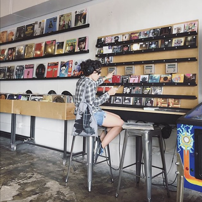 Seasick Records, one of the best vinyl record stores in Alabama, located in the Avondale area of Birmingham