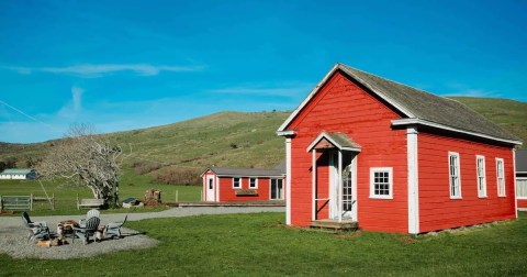 Stay In A Former Schoolhouse Overlooking A Working Cattle Ranch In Northern California