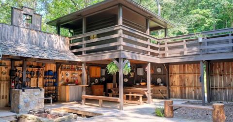 Be Ready For Anything And Relax Galore At This Radical Off-Grid Indiana Adventure Fort
