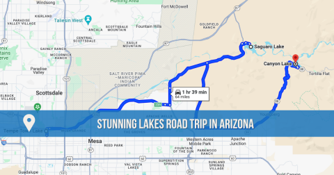 The Incredible Road Trip Through Arizona That Leads You To 3 Stunning Lakes