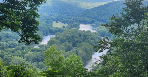 Perched Above The Allegheny River, This Overlook Is One Of The Best Views in All Of Pennsylvania
