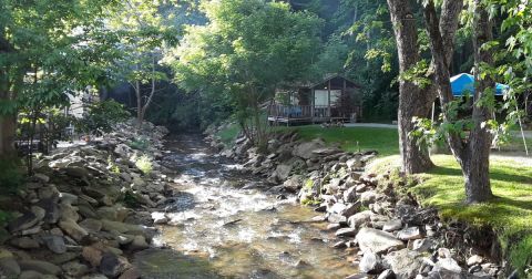 I Found This Family Campground In Boone, North Carolina Sitting On A Picturesque Mountainside Creek