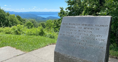 Perched Above Lake Jocassee, This Overlook Is One Of The Best Views in All Of South Carolina