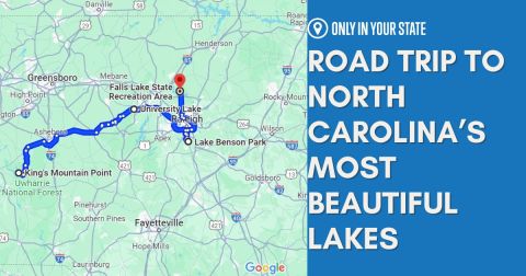 The Incredible Road Trip Through North Carolina That Leads You To 4 Stunning Lakes